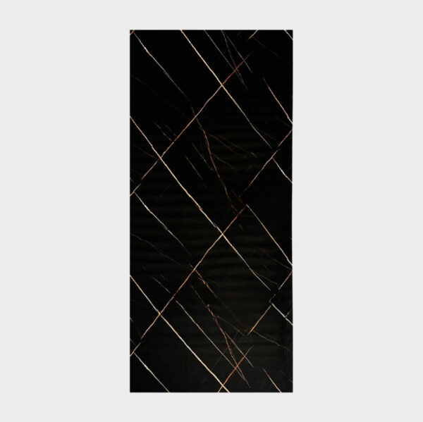 Panel Mármol negro con Rayas