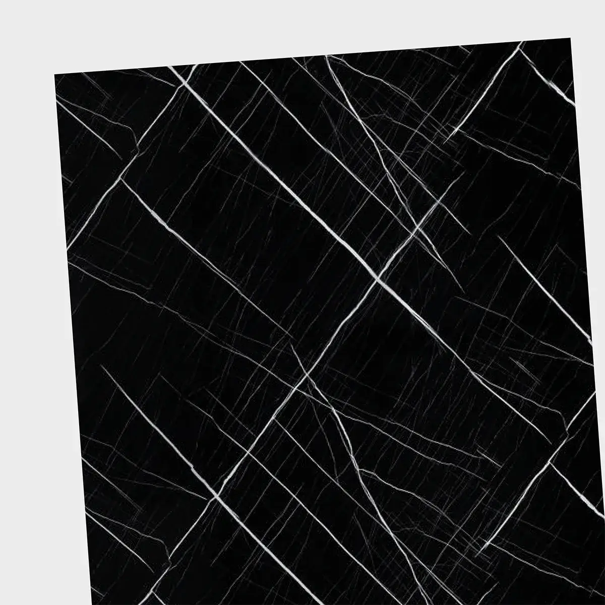 Panel Mármol negro con Rayas